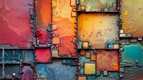 Close Up of a Computer Chip