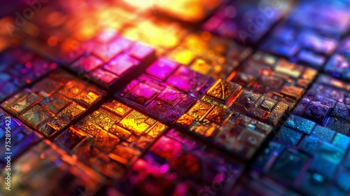 Close Up of a Computer Chip