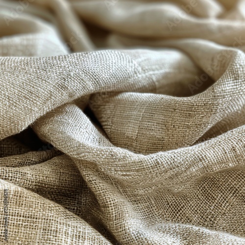 Close Up View of White Fabric