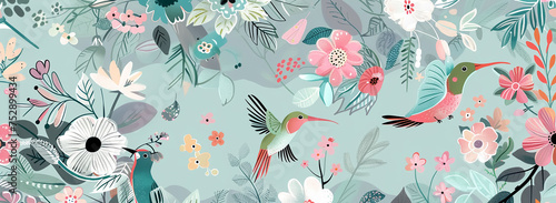 abstract background with birds .