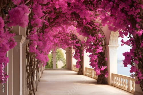 Pink Blossom Bliss: Bougainvillea's Flourishing Beauty