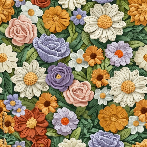 Seamless pattern featuring ...