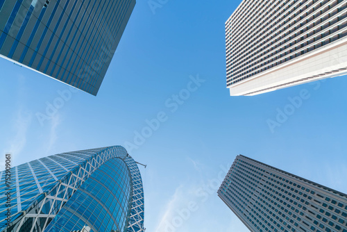 High-rise buildings and blue sky - Shinjuku  Tokyo