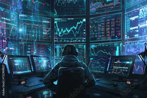 Futuristic Cryptocurrency Trader