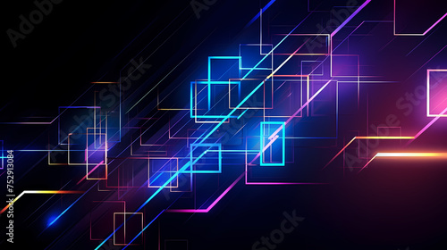 Abstract technology lines background, futuristic abstract shapes technology