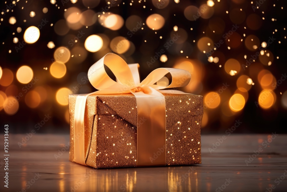 Close-up of a gift being unwrapped. Close-up of a gift being unwrapped.