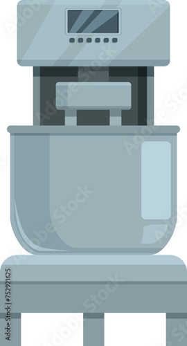 Bread production equipment icon cartoon vector. Modern oven. Machine combine