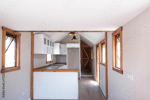 Wooden House Construction site interior