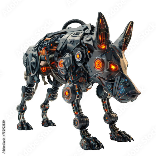 Robot Dog With Glowing Eyes © Alexander