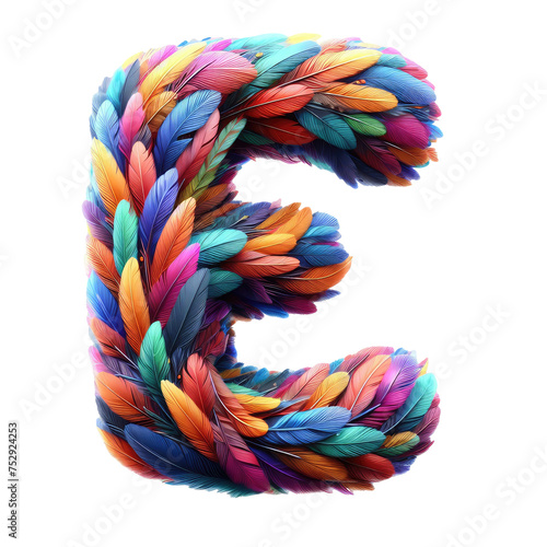 Wallpaper Mural Isolated 3D Letter on a Clear PNG Canvas Generative AI Torontodigital.ca