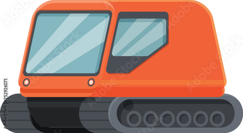 Expedition transport icon cartoon vector. Arctic exploration. Nature antarctica
