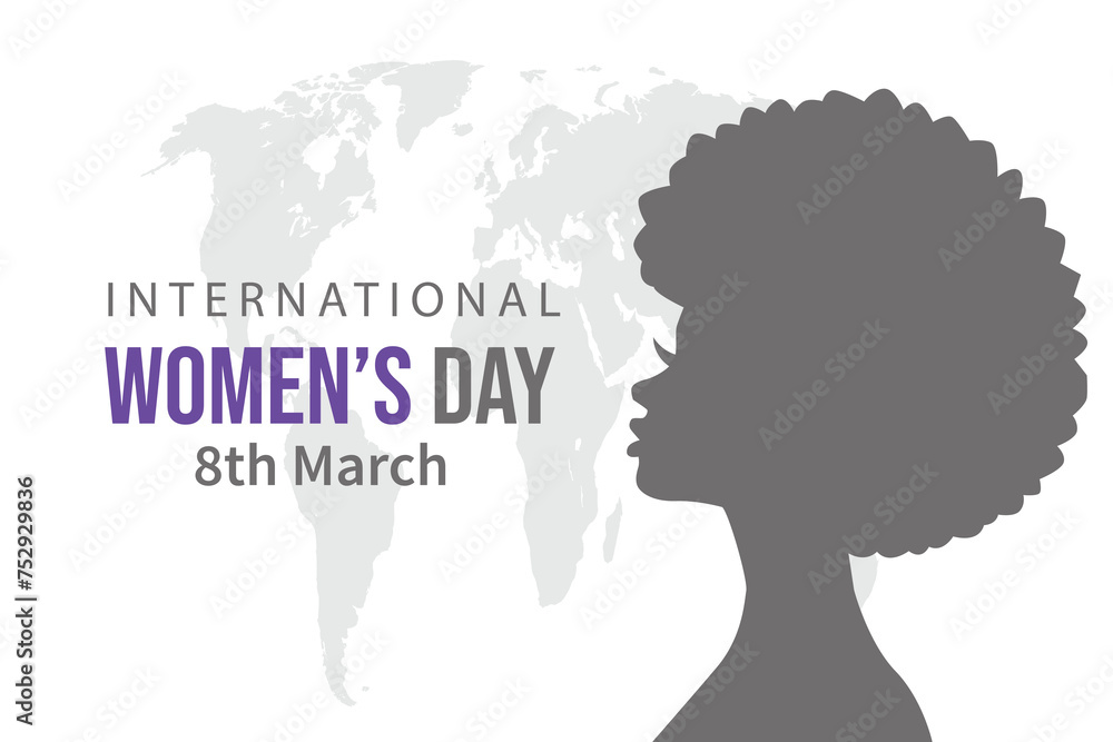 8th march international women's day banner vector, International womens day concept poster. Embrace equity woman illustration background. 2023 women day campaign theme 