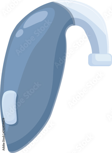 Media hearing aid icon cartoon vector. Level noisy sound. Acoustic procedure