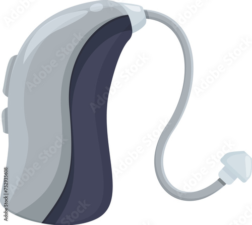 Acoustic hearing aid icon cartoon vector. Level noisy. Wellness perception