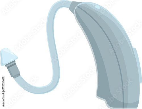 New model hearing device icon cartoon vector. Medical health care. Organ care