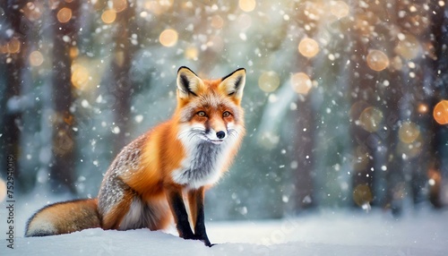 red fox in snow © Omega