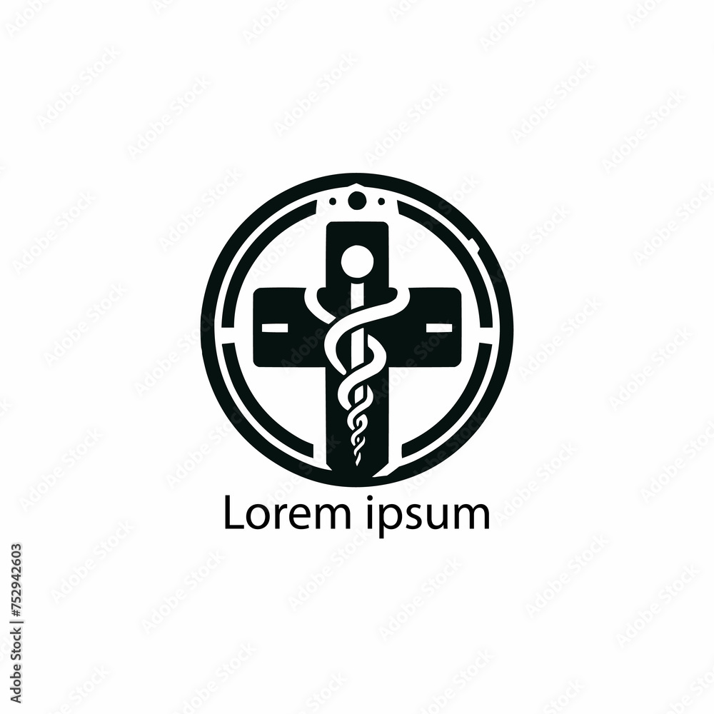 Flat design nurse logo template collection Flat design nurse logo template collection