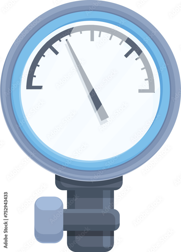 Gas pressure gauge icon cartoon vector. Plant equipment. Flame reservoir Gas pressure gauge icon cartoon vector. Plant equipment. Flame reservoir