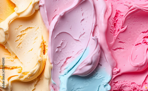 Sweet World of Gelato Ice Cream Background 