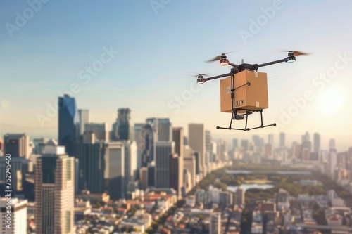 Delivery Drone Urban Flight