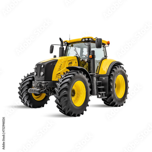 tractor isolated on white