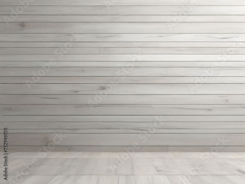 Wide Table top view of wood texture in white light panoramic background. Panorama Grey clean grain wooden floor birch panel backdrop concept with plain board pale detail streak for space clear.