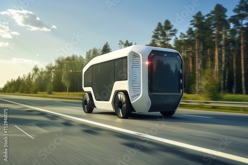 Innovations in Delivery: Autonomous Vehicle on the Road