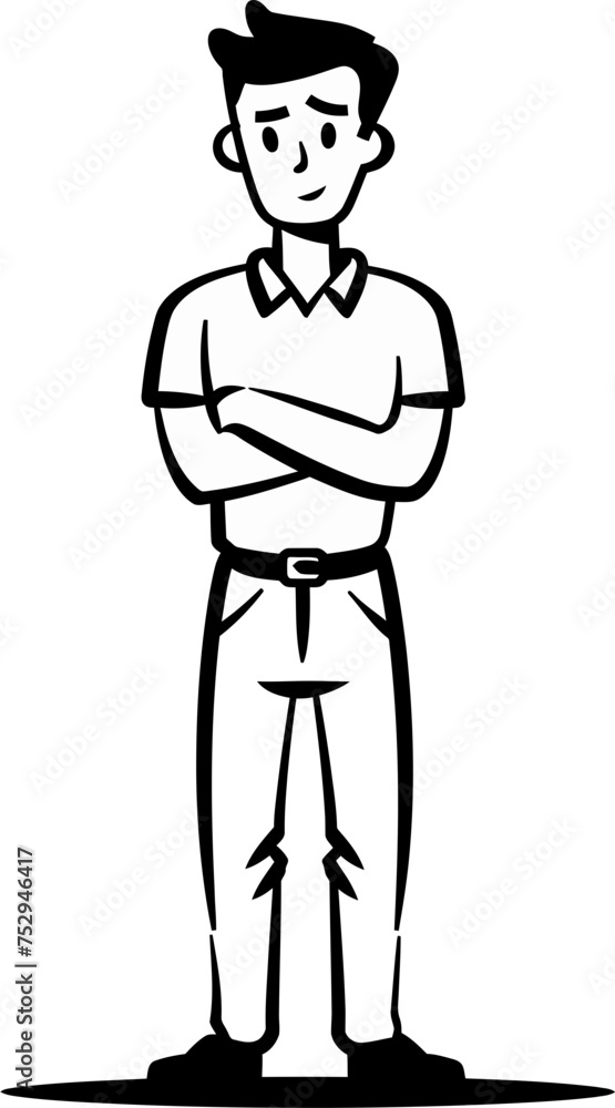 Man with Telescope Celestial Exploration in Vector Art Man with Telescope Celestial Exploration in Vector Art