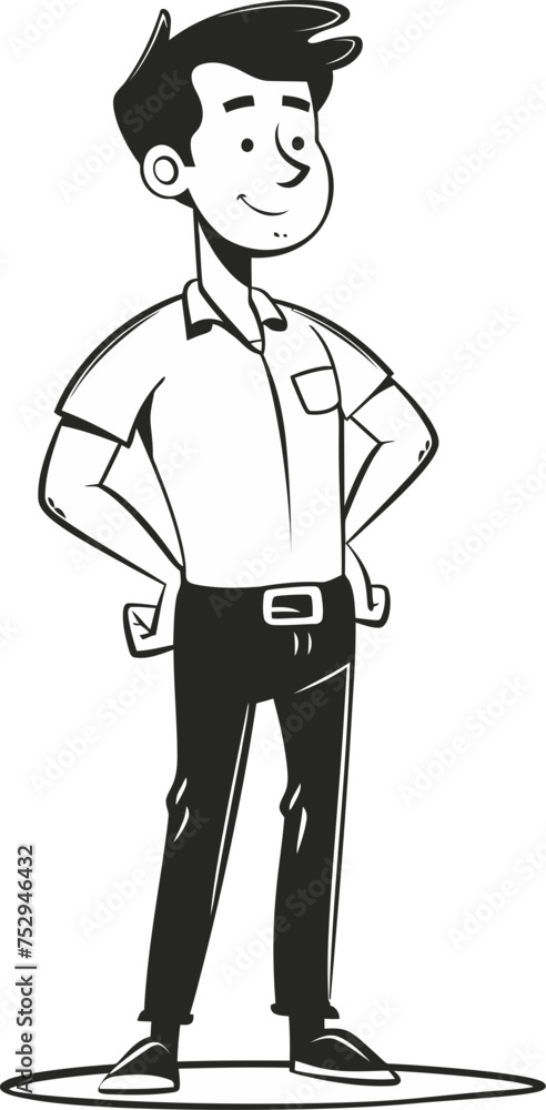 The Contemplative Man Reflective Repose in Vector Form The Contemplative Man Reflective Repose in Vector Form