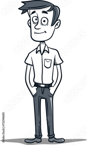 The Dreaming Man Fantastical Reverie in Vector Form