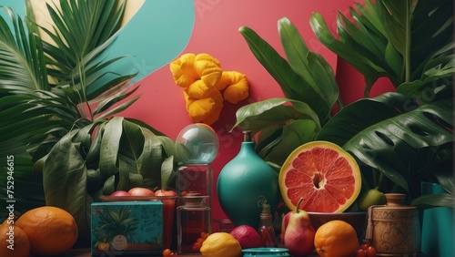 Tropical product background
