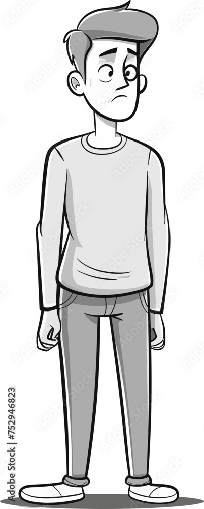 Man and Airplane Skyward Journey in Vector Illustration Man and Airplane Skyward Journey in Vector Illustration