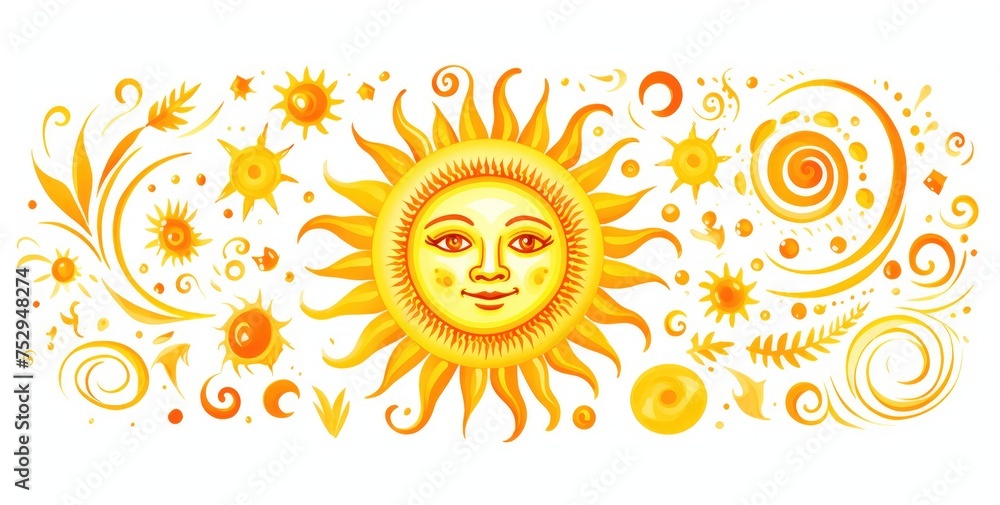Radiant Smiles of the Solar Dance - A Generative AI Sunscape Radiant Smiles of the Solar Dance - A Generative AI Sunscape