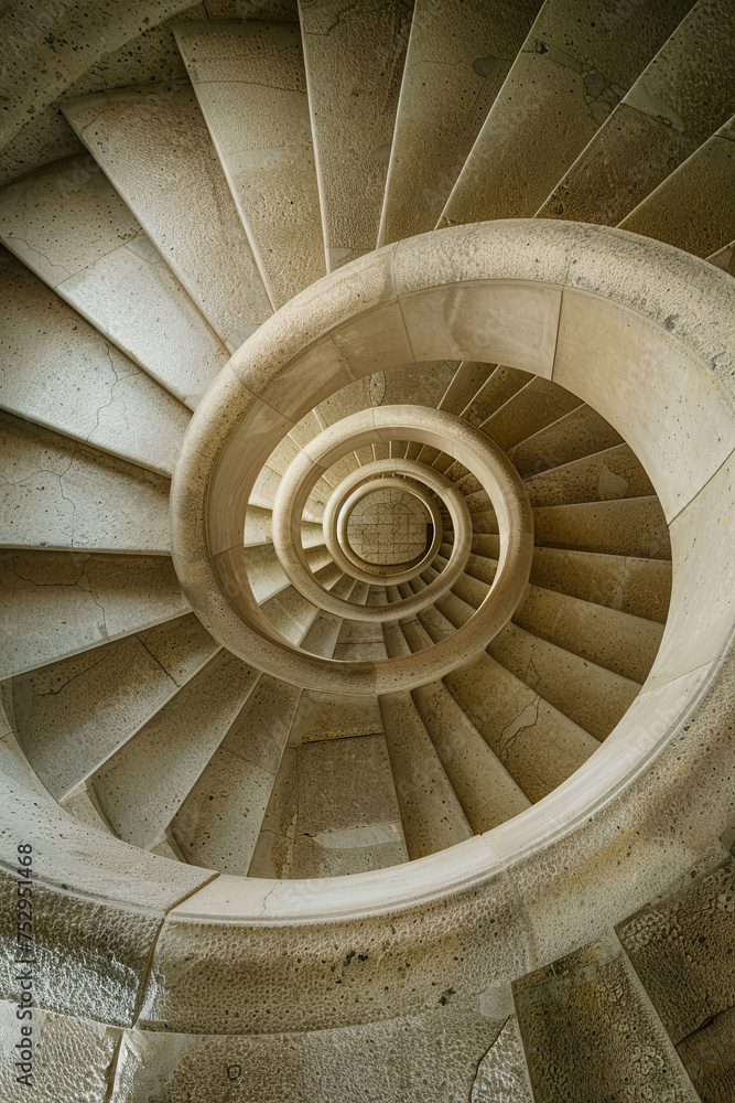 Fototapeta premium A spiral staircase