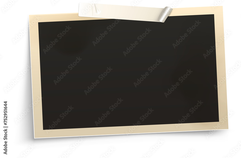 Retro Photo Frame with Tape Retro Photo Frame with Tape