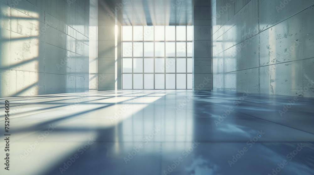 interior of a modern building, abstract light background, Digital virtual space with depth of field, Ai generated image interior of a modern building, abstract light background, Digital virtual space with depth of field, Ai generated image