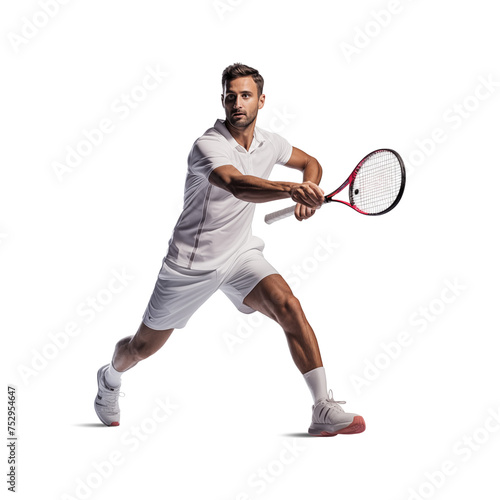tennis player with racket © Creative-Touch