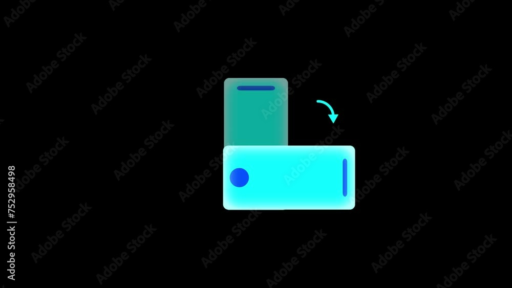 Mobile rotate concept animation. Rotate your screen. Mobile phone Rotation from Vertical to Horizontal or Reverse concept. Mobile rotate concept animation. Rotate your screen. Mobile phone Rotation from Vertical to Horizontal or Reverse concept.
