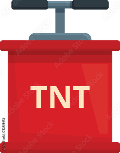 TNT explosive mine icon cartoon vector. Coal industry rock. Sector energy