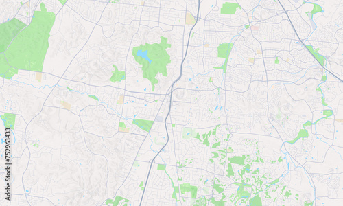 Brentwood Tennessee Map  Detailed Map of Brentwood Tennessee