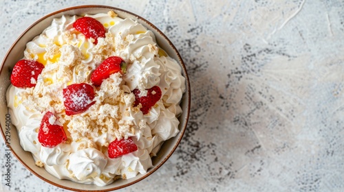 Whipped Cream and Strawberry Eton Mess