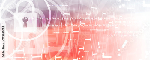 Cyber security and information or network protection. Future cyber technology web services for business and internet project