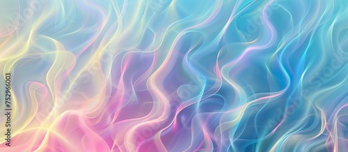 A colorful, abstract background with a blue and pink wave