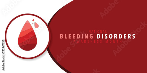 Vector illustration on the theme of Bleeding Disorders awareness month observed each year during March across United States.
