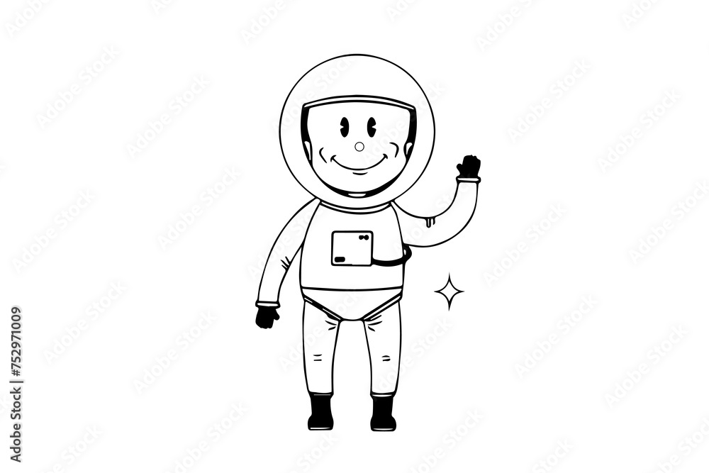 People of different professions, flat vector illustration isolated on white background, lawyer icon, astronaut icon, builder