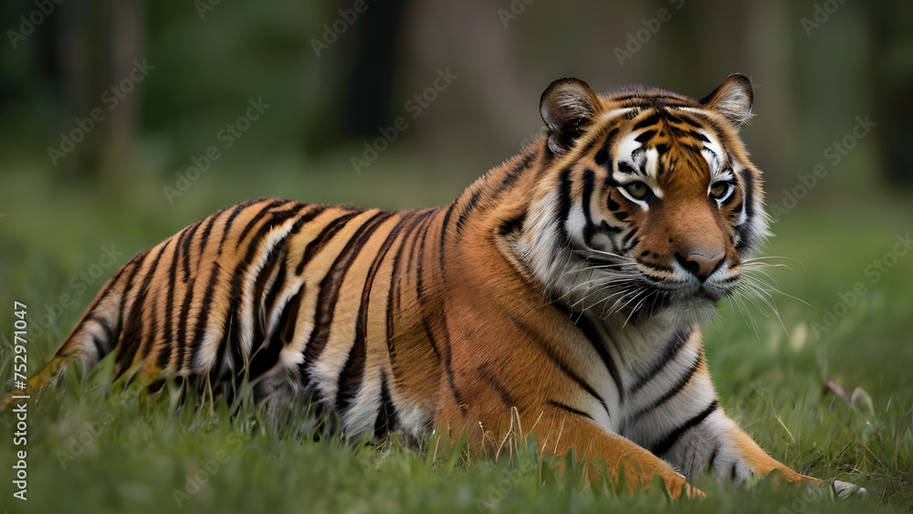 tiger in the jungle tiger in the jungle