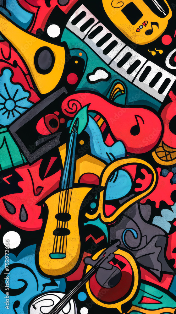 Harmonize with a playful duet of doodles, bringing cheerful melodies to your mobile screen in cartoon style. Harmonize with a playful duet of doodles, bringing cheerful melodies to your mobile screen in cartoon style.