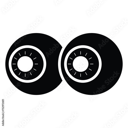 Cartoon eyes icon design, illustration design