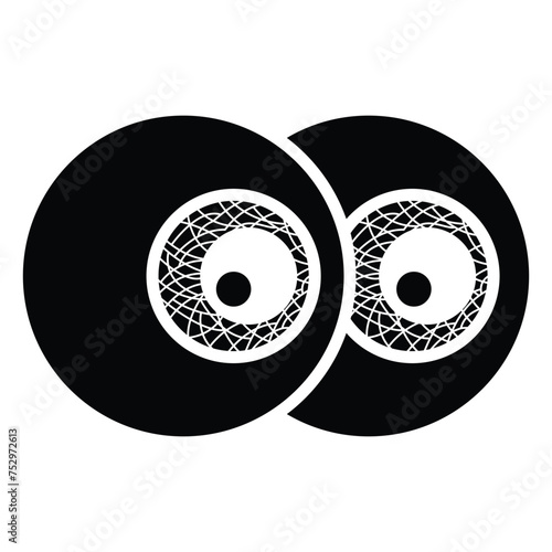 Cartoon eyes icon design, illustration design