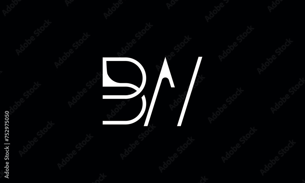 BW, WB, B, W, Abstract Letters Logo Monogram BW, WB, B, W, Abstract Letters Logo Monogram